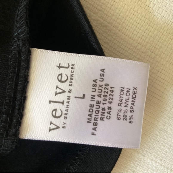 VELVET By Graham & Spencer Ajani Sleeveless Ponti Cocktail Black Dress Size L - Picture 11 of 12